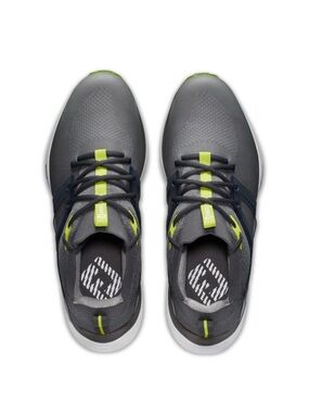 Men's  Golf Shoe  Grey with Lime Accent